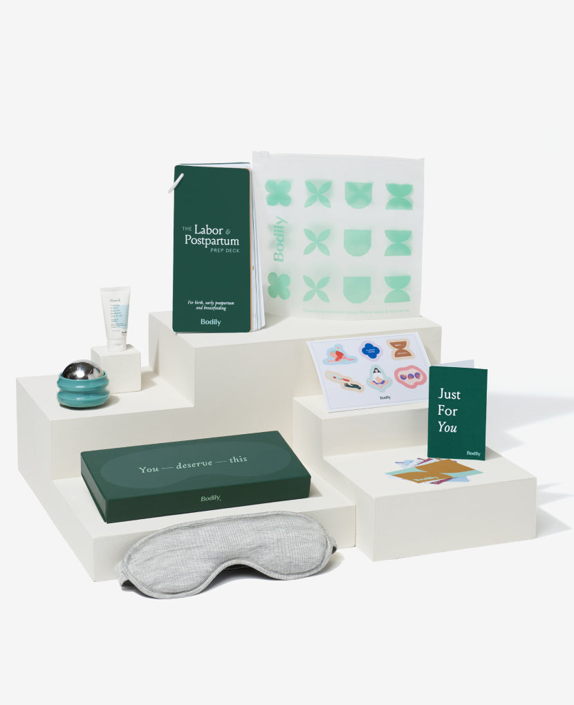 This research-backed kit of elevated essentials addresses the common experiences in third trimester and labor—and makes a great gift for yourself or someone you love.