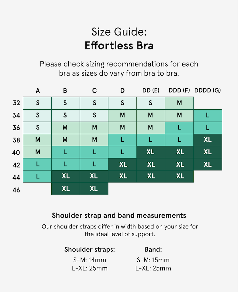 If you’re pregnant and between sizes, we recommend sizing up. If you’re in your first 6 months of breastfeeding and between sizes, we recommend sizing down. Shown in Black, Clay, Lavender Haze, Grey Marl.