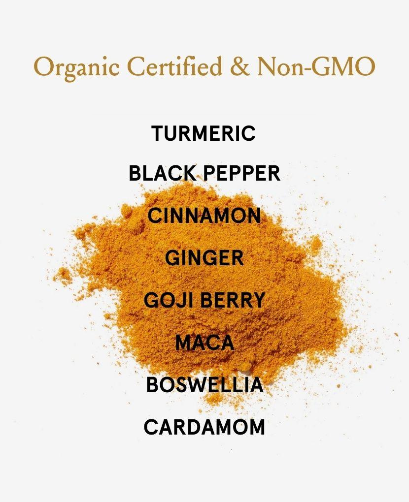 Turmeric has traditionally been used in Southeast Asia for bodily care. Taking a 15-minute break and enjoying a cup of Restore is also an act self-care