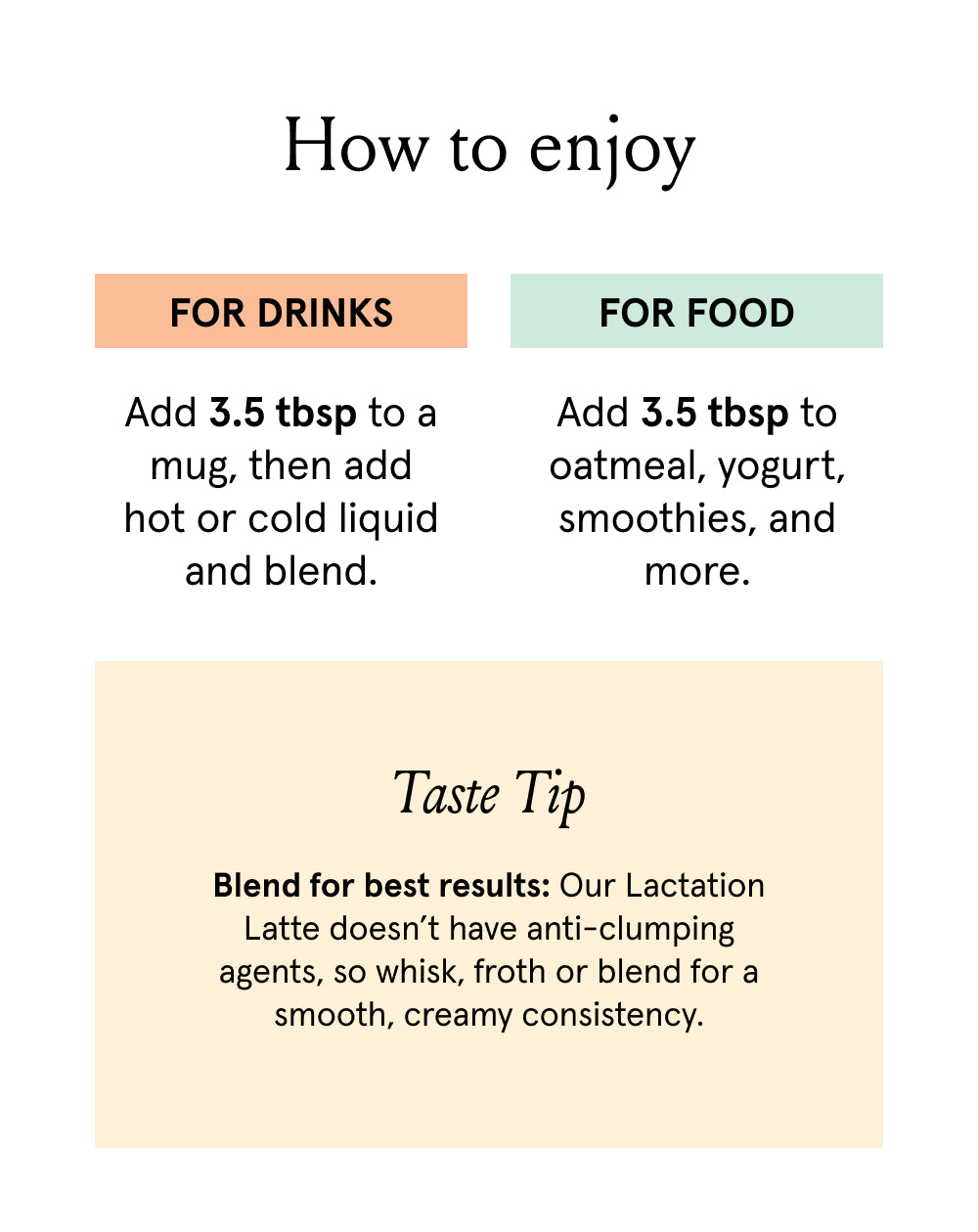 Organic Lactation Latte: Single