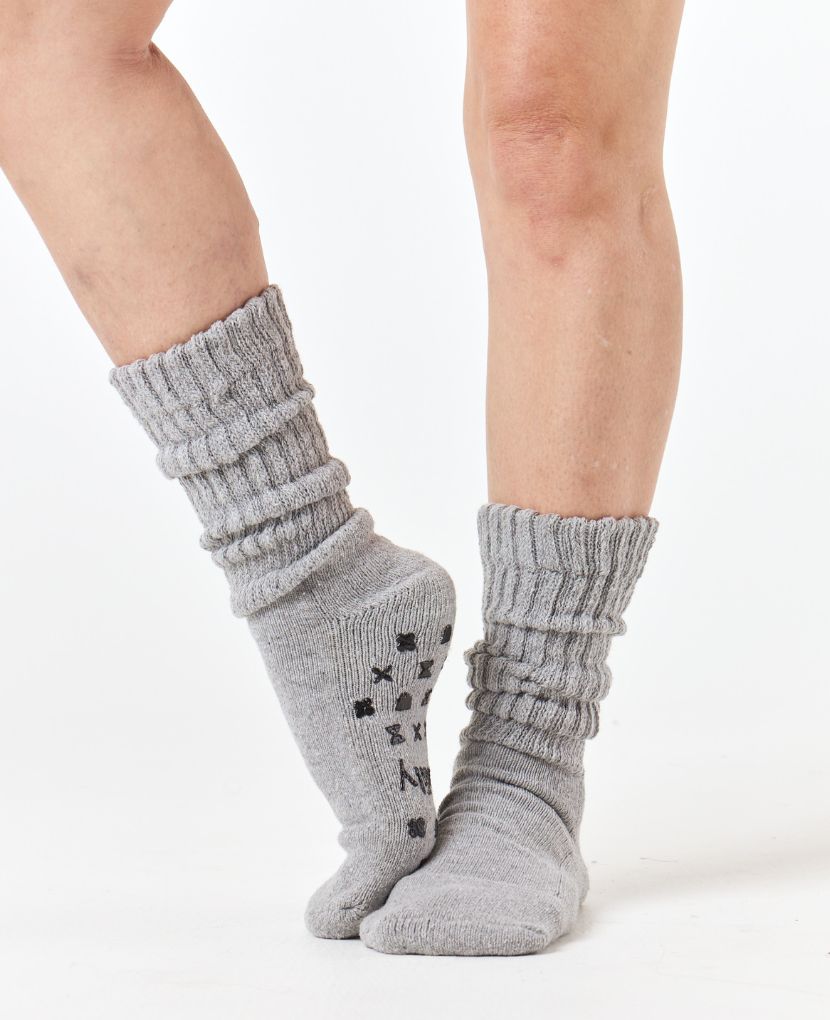 Cozy grippy slouch socks to keep you warm in the hospital, give you traction when parenting, and comfortable in the early days that blur to nights in postpartum.