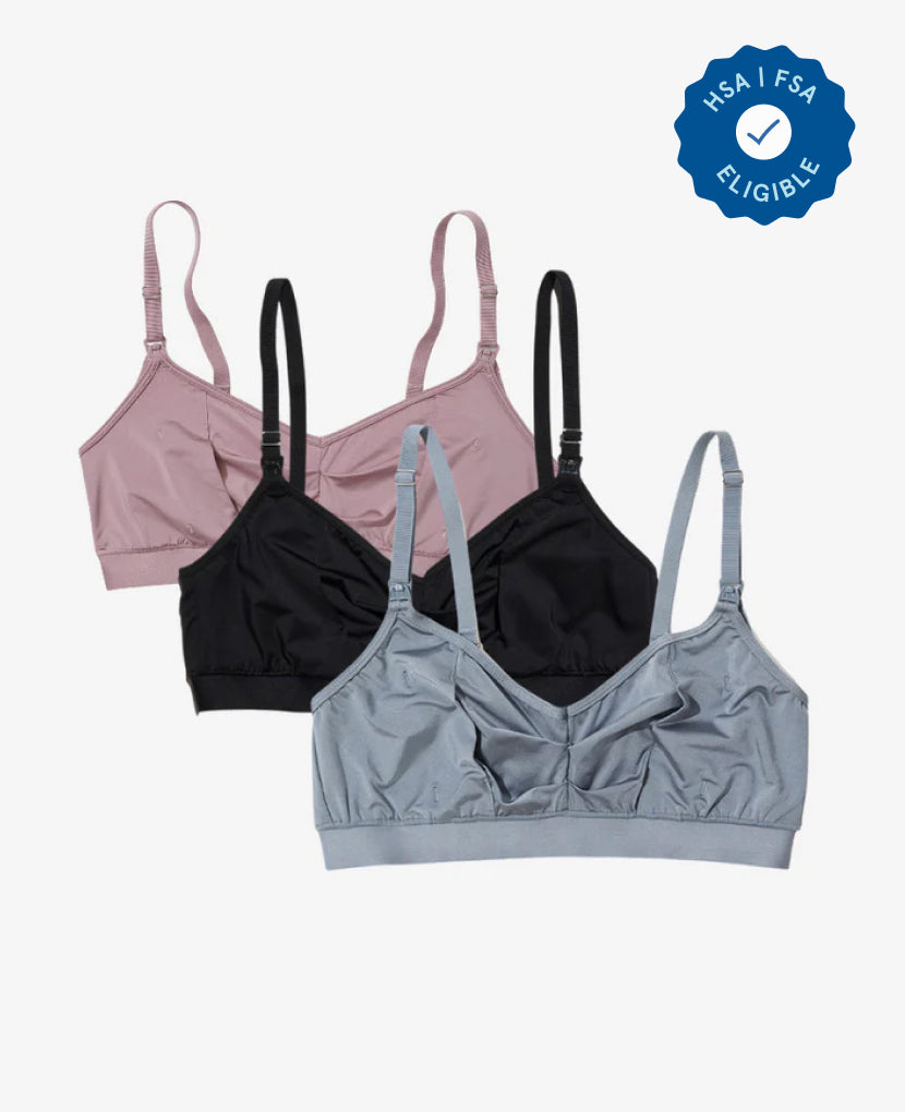 The Do Anything Bra. Available in Dusk, Black, and Slate.