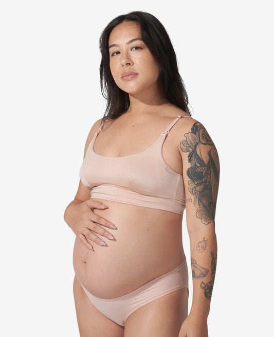 Bodily Everything Bra. Wireless Maternity & Nursing Bra for Pregnancy &  Breastfeeding. InStyle's Best Maternity Bra. S-XL., Clay, Small :  : Clothing, Shoes & Accessories