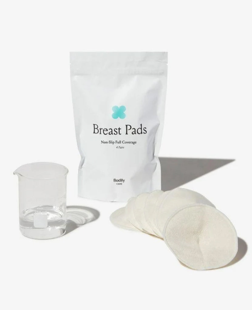 Made of organic and eco-friendly bamboo, our Full Profile Non-Slip Breast Pads soothe sensitive or sore nipples and are designed to protect against heavier leaks.
