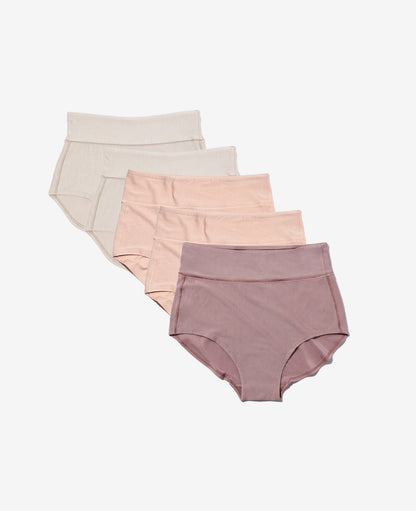 Craveably comfortable maternity-to-postpartum and C-section panty. Now available in String/Clay/Dusk.