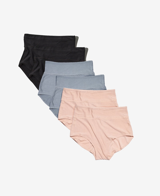 Craveably comfortable maternity-to-postpartum and C-section panty. Now available in a 6-Pack.