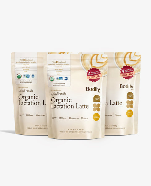 Bodily Lactation Latte 3-Pack: a delicious alternative to