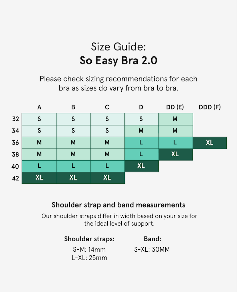bra cup sizes with pictures