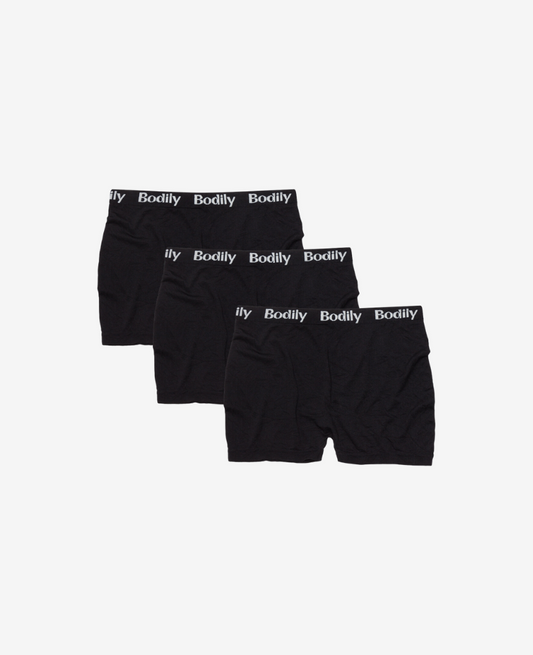 Your favorite mesh undies, now in a mixed graphic 3-pack.