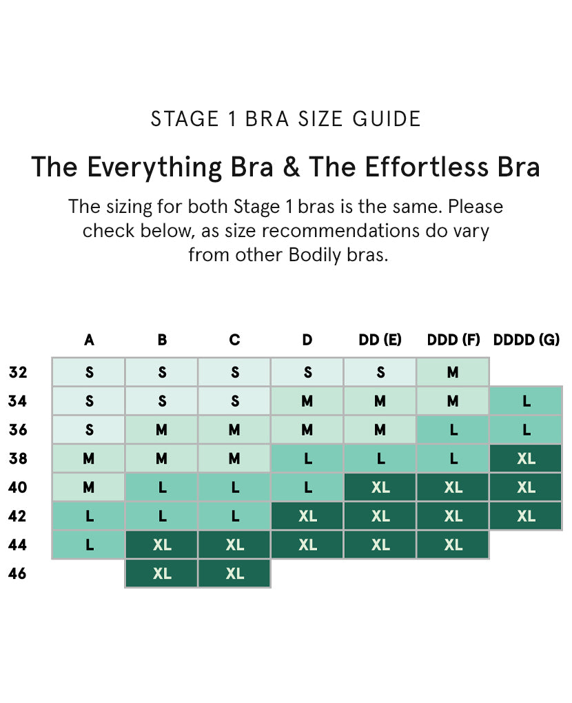 If you’re pregnant and between sizes, we recommend sizing up. If you’re in your first 6 months of breastfeeding and between sizes, we recommend sizing down. Available in Grey Marl and Black.