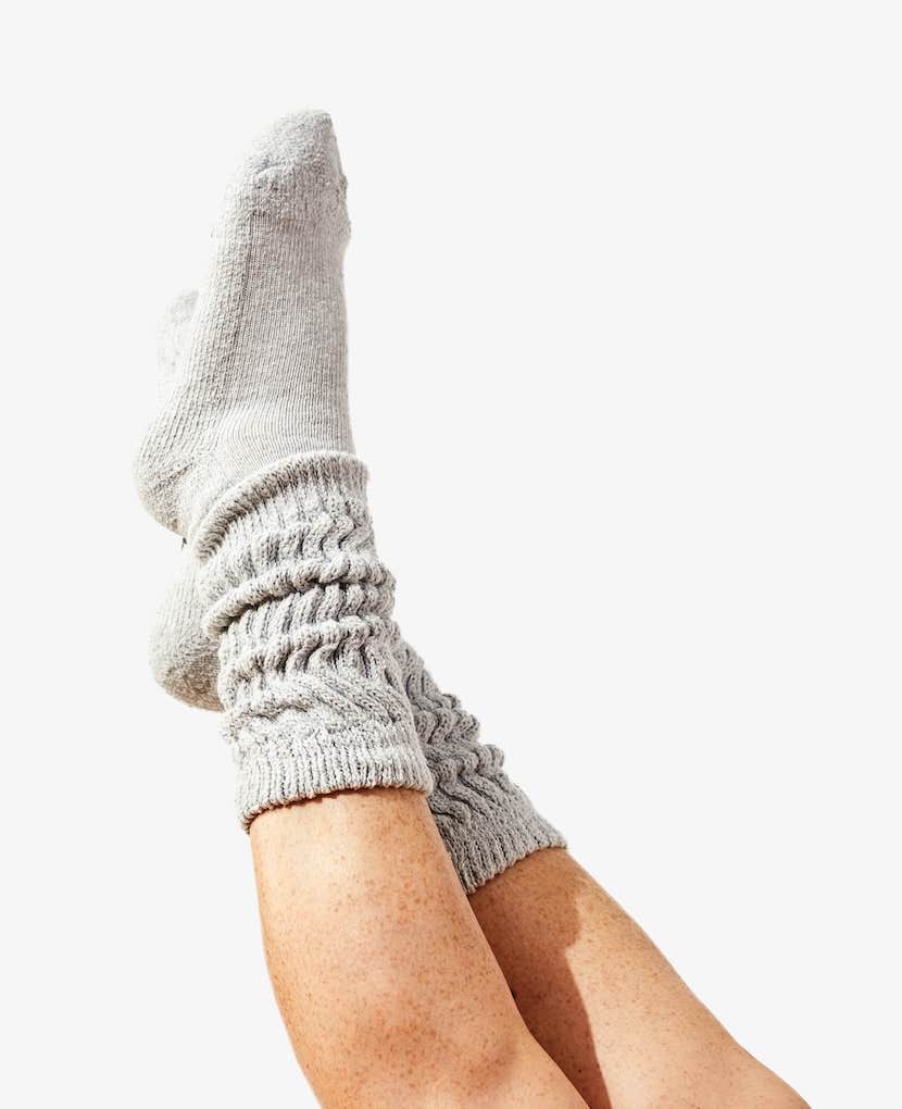 Grey Slouch Socks