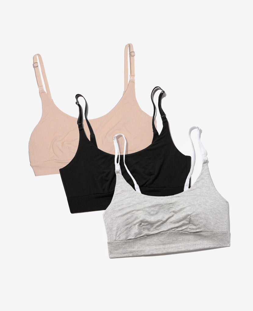 Named Best Maternity Bra by InStyle, this Stage 1 maternity-through-nursing bra is extremely comfortable and made for 24/7 wear. Now in a build-your-own three pack.