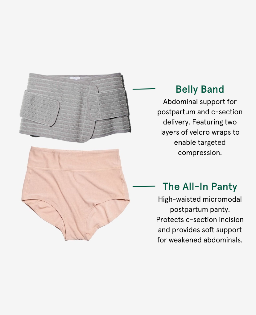 Bodily Belly Support Band Kit for Postpartum & C-Section