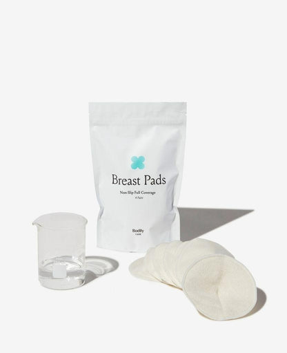 Made of organic and eco-friendly bamboo, our Full Profile Non-Slip Breast Pads soothe sensitive or sore nipples and are designed to protect against heavier leaks.