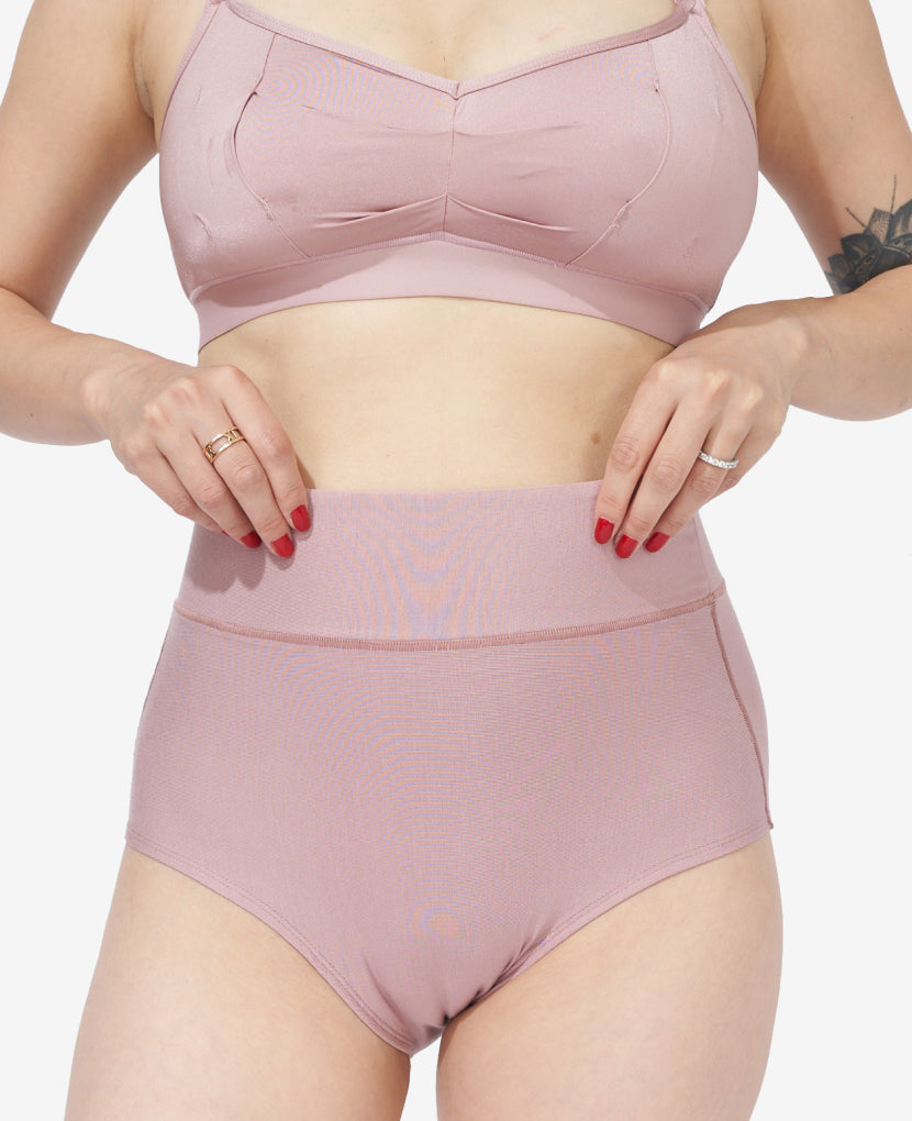 Everyone's favorite postpartum & C-section panty is back  and now in FIG  (but only for a limited time!). 〰️ The All-In Panty is  ✔️  High-waisted