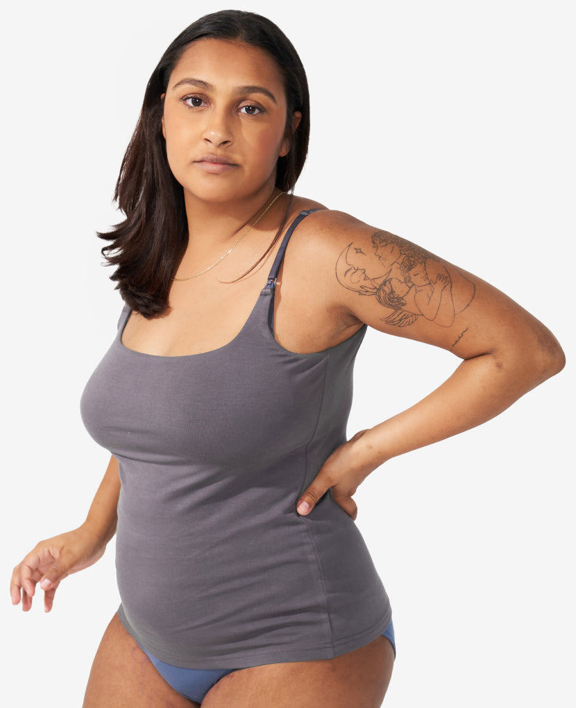 The Always On Nursing Tank Made with a lactation expert Bodily