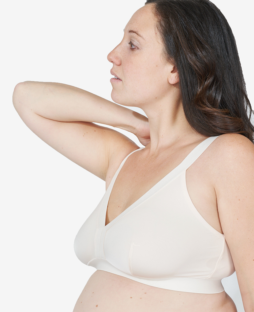 The So Easy Bra: Comfortable, Sleek and Soft Pull-Down Nursing Bralette –  Bodily