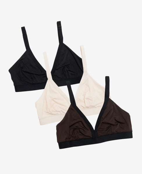 Bodily The Effortless Bra: 3-Pack on Marmalade